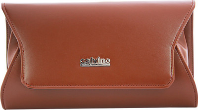 

Calvino Casual Brown Clutch
