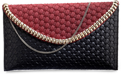 

Frosty Fashion Casual Black, Red Clutch