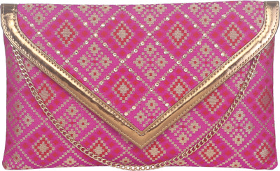 

Sunbeams Casual Pink Clutch