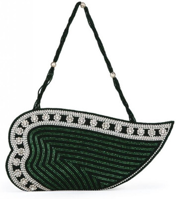 

Oleva Party Green Clutch