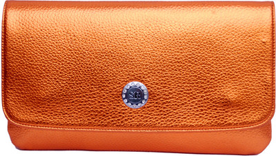

Womaniya Party Orange Clutch