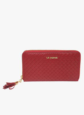 La Roma Casual Red Clutch