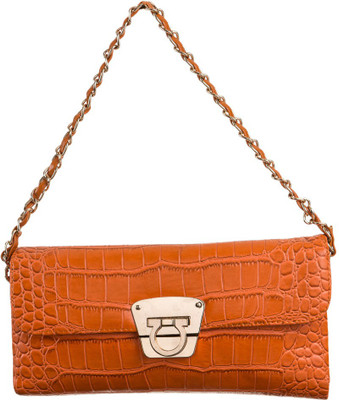 

Peaubella Party Orange Clutch