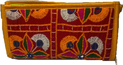 

IndoArtisan Casual Yellow Clutch