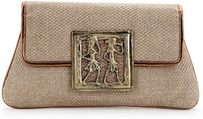 

Elligator Party Brown Clutch