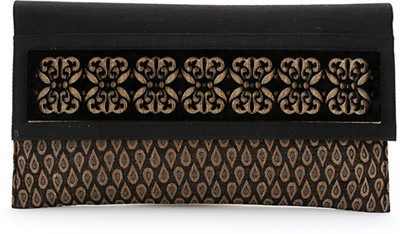 Elligator Party Black Clutch