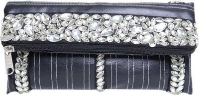 

Jademist Casual Black Clutch