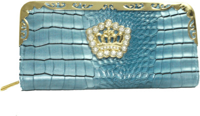 

Alarafaat Casual Blue Clutch
