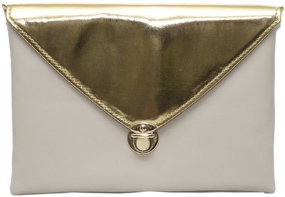 Glitter Glory Party Beige Clutch