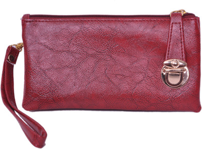 

JMD Casual Maroon Clutch