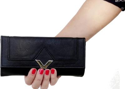 

Purseonality Casual Black Clutch