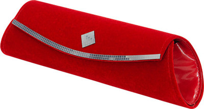 

Vermello Girls Evening/Party Red Velvet Clutch