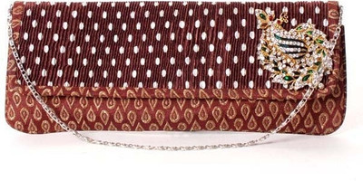 66% OFF on Favola Casual Brown Clutch