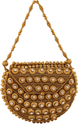 

Vdesi Party Gold Clutch