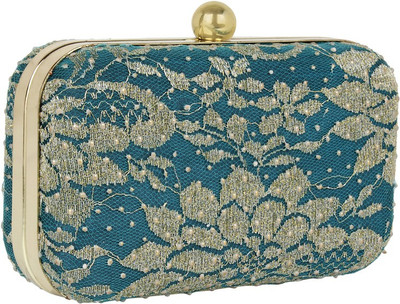 

Mastani Casual Blue, Gold Clutch