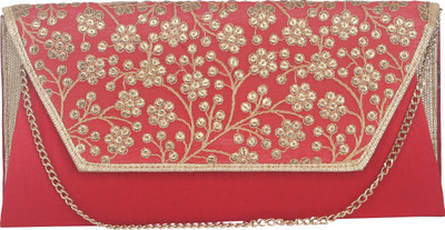 

Sunbeams Casual Red Clutch