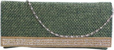 

Bhamini Party Green Clutch
