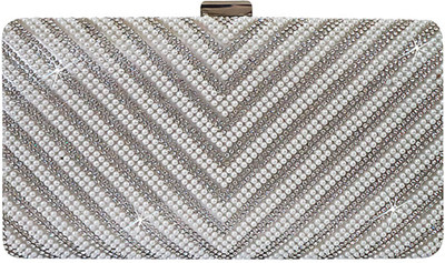 

Maasha Party Silver Clutch