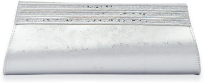 

Skyways Casual Silver Clutch