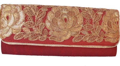 

Mahadev Exports Casual Maroon Clutch