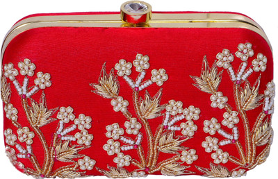 

Purpledip Party Red Clutch