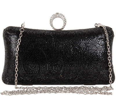

Reedra Party Black Clutch