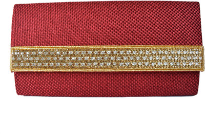 

Mahadev Exports Casual Maroon Clutch