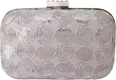 

Super Drool Casual Silver Clutch