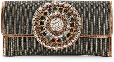 

Elligator Party Brown Clutch
