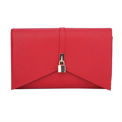 

Fur Jaden Party Red Clutch