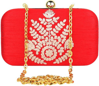 

Hepburnette Party Red Clutch