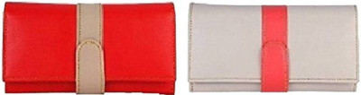 

Anas Casual Red, Beige Clutch, Beige;red