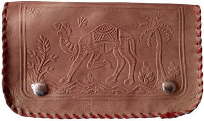 

Indias Creation Casual Brown Clutch