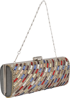 

Esbeda Party Grey Clutch