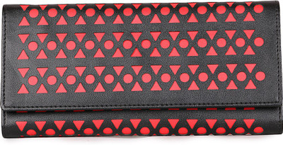Glasy Casual Black Clutch