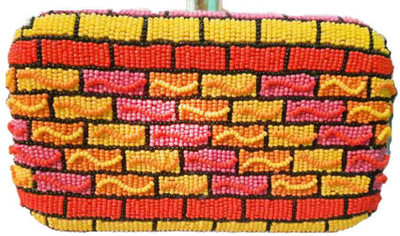 

The Indian Handicraft Store Party Red Clutch