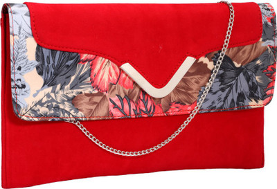 

Contrast Party Red Clutch