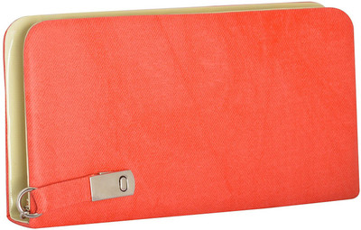 

SME JAIPUR Party Orange Clutch