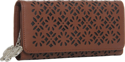 

Butterflies Casual Brown Clutch