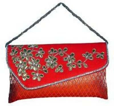 

Deepsum Party Orange Clutch