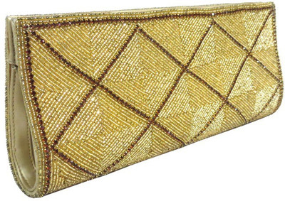 

Kawaii Casual Gold Clutch