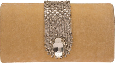 

The Indian Handicraft Store Party Khaki Clutch