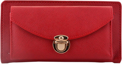 

SJ Pearls Casual Maroon Clutch