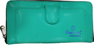 

Saccus Casual Green Clutch