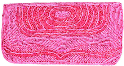 

Himalaya Handicraft Party Pink Clutch