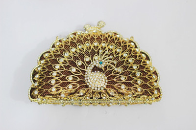 

Shree Kala Fashions Party Gold Clutch