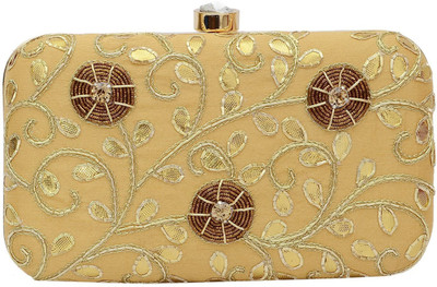 

Bagaholics Casual Gold Clutch