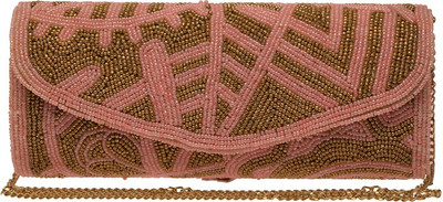 

The Indian Handicraft Store Party Pink Clutch