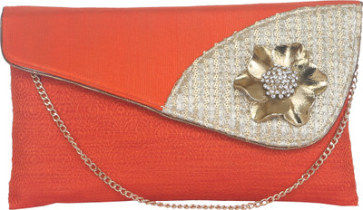 

Sunbeams Party Orange Clutch