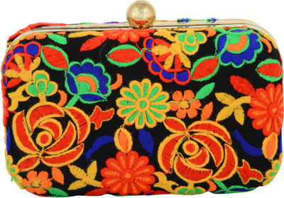 

Tooba Handicraft Party Multicolor Clutch